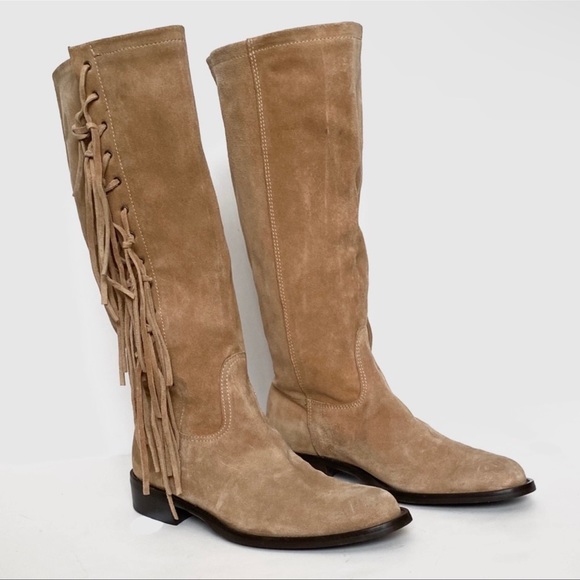 Stunning *COACH* Arianna Suede Fringe Boots - Picture 3 of 15